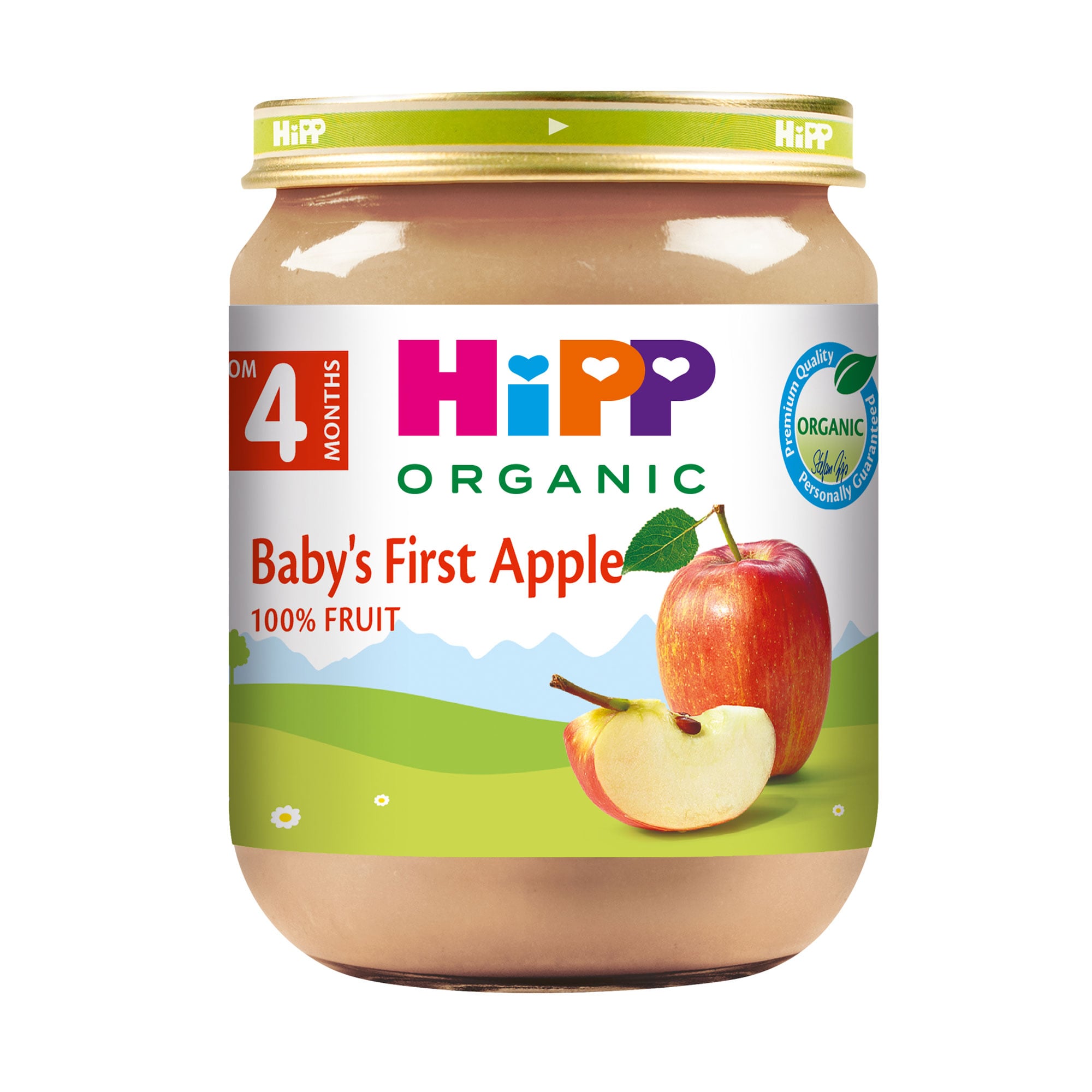 Дитяче фруктове пюре HiPP Organic Перше дитяче яблуко, з 4 місяців, 125 г