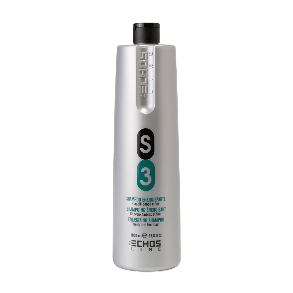 

Шампунь Echosline S3 Invigorating Shampoo для ослабленого та тонкого волосся, 1 л