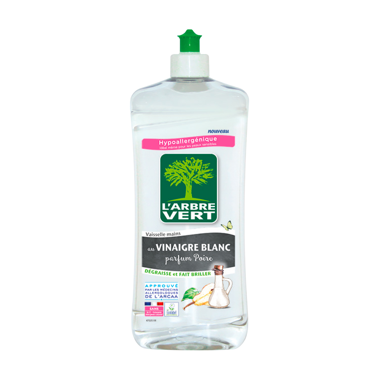 

Рідина для миття посуди L'Arbre Vert Груша з білим оцтом, 750 мл