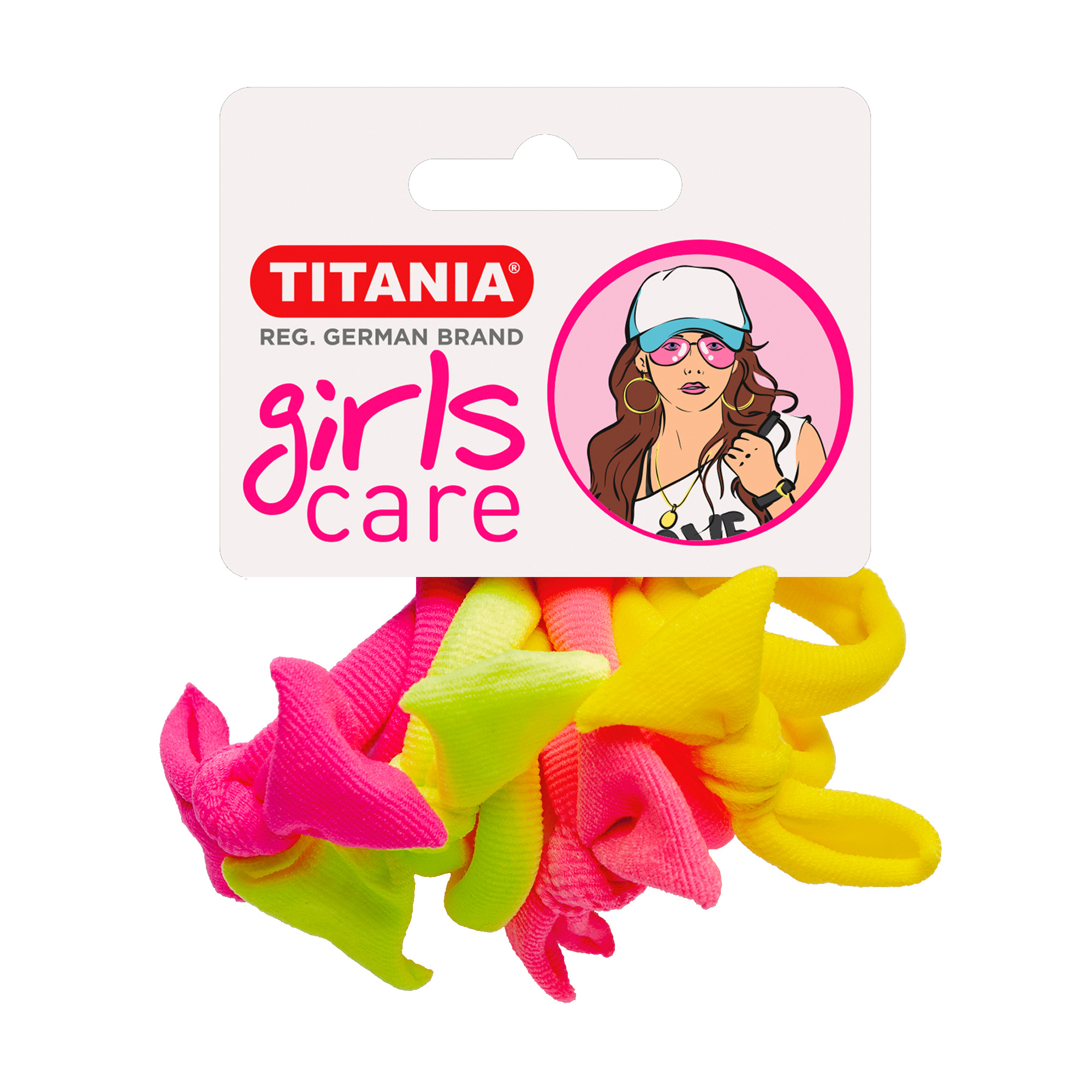 

Набір затискачів для волосся Titania 7828/SBGIRL рiзнокольоровий,4см, 8шт