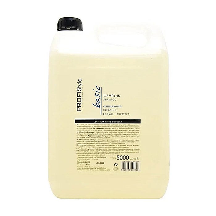 

Очищувальний шампунь Profi Style Basic Shampoo для всіх типів волосся, 5 л