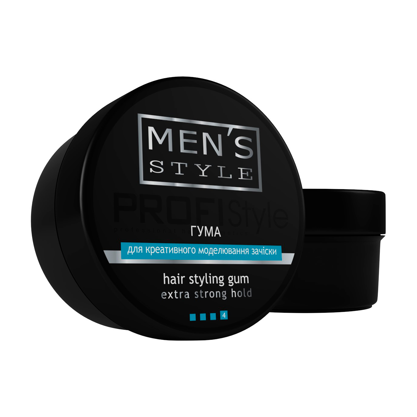 

Чоловіча гума для креативного моделювання зачіски Profi Style Men's Style Hair Styling Gum Extra Strong Hold, фіксація 4, 80 мл