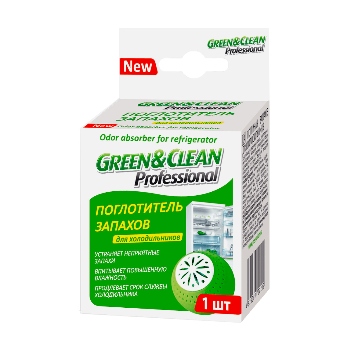 

Поглинач запахів Green&Clean Professional для холодильників, 1 шт