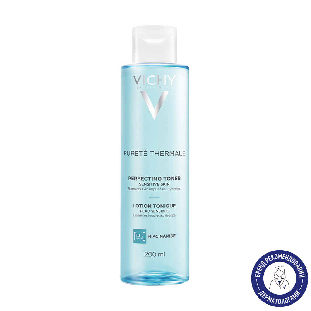 

Вдосконалювальний тонік для обличчя Vichy Purete Thermale Perfecting Toner для чутливої шкіри, 200 мл