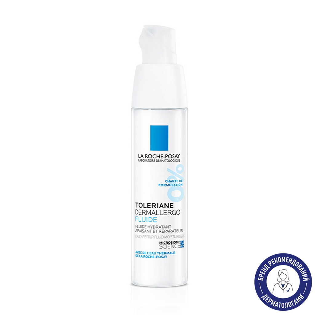 

Уцінка! Заспокійливий флюїд для обличчя та шкіри навколо очей La Roche-Posay Toleriane Dermallergo Fluide для нормальної, комбінованої шкіри, 40 мл