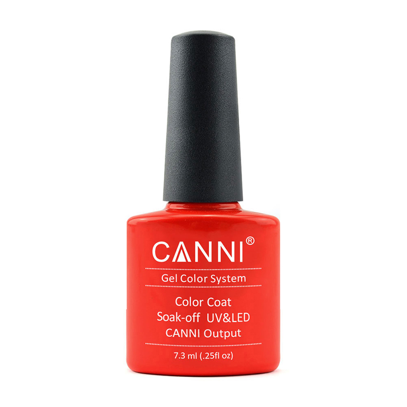 

Уцінка! Гель-лак для нігтів Canni Gel Color System Color Coat Soak-off UV&LED 034 Світло-червоний, 7.3 мл