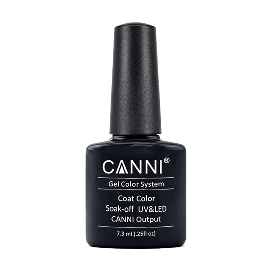 

Уцінка! Гель-лак Canni Gel Color System Color Coat Soak-off UV&LED 132 Темний антрацитовий, 7.3 мл