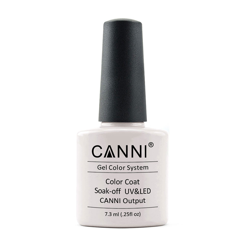 

Уцінка! Гель-лак для нігтів Canni Gel Color System Color Coat Soak-off UV&LED 163 Блідо-сірий, 7.3 мл