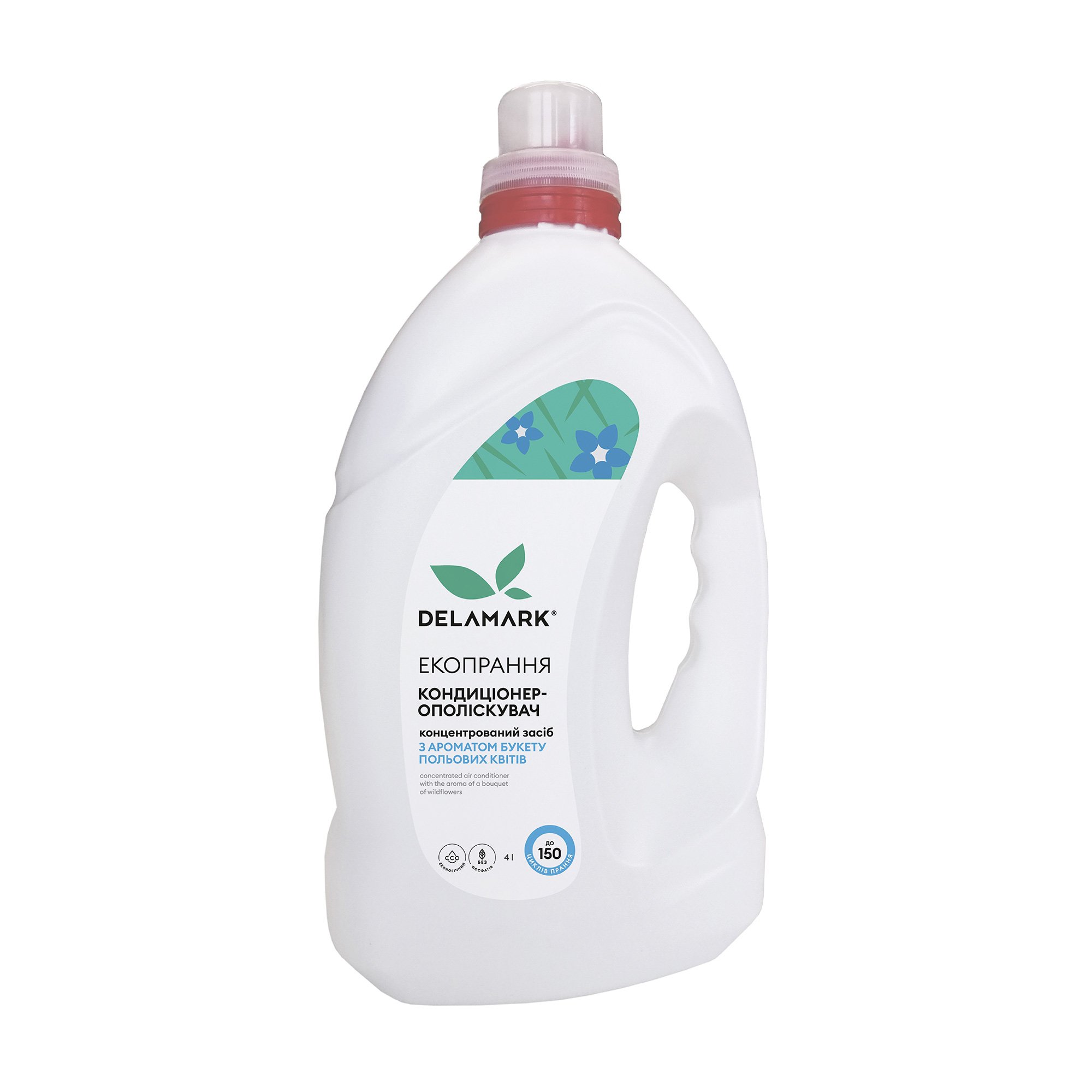 

Уцінка! Кондиціонер-ополіскувач для білизни Delamark з ароматом букета польових квітів, до 150 циклів прання, 4 л