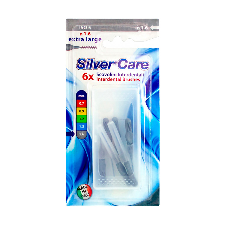 

Міжзубні йоржики Silver Care екстра товсті, 6 шт