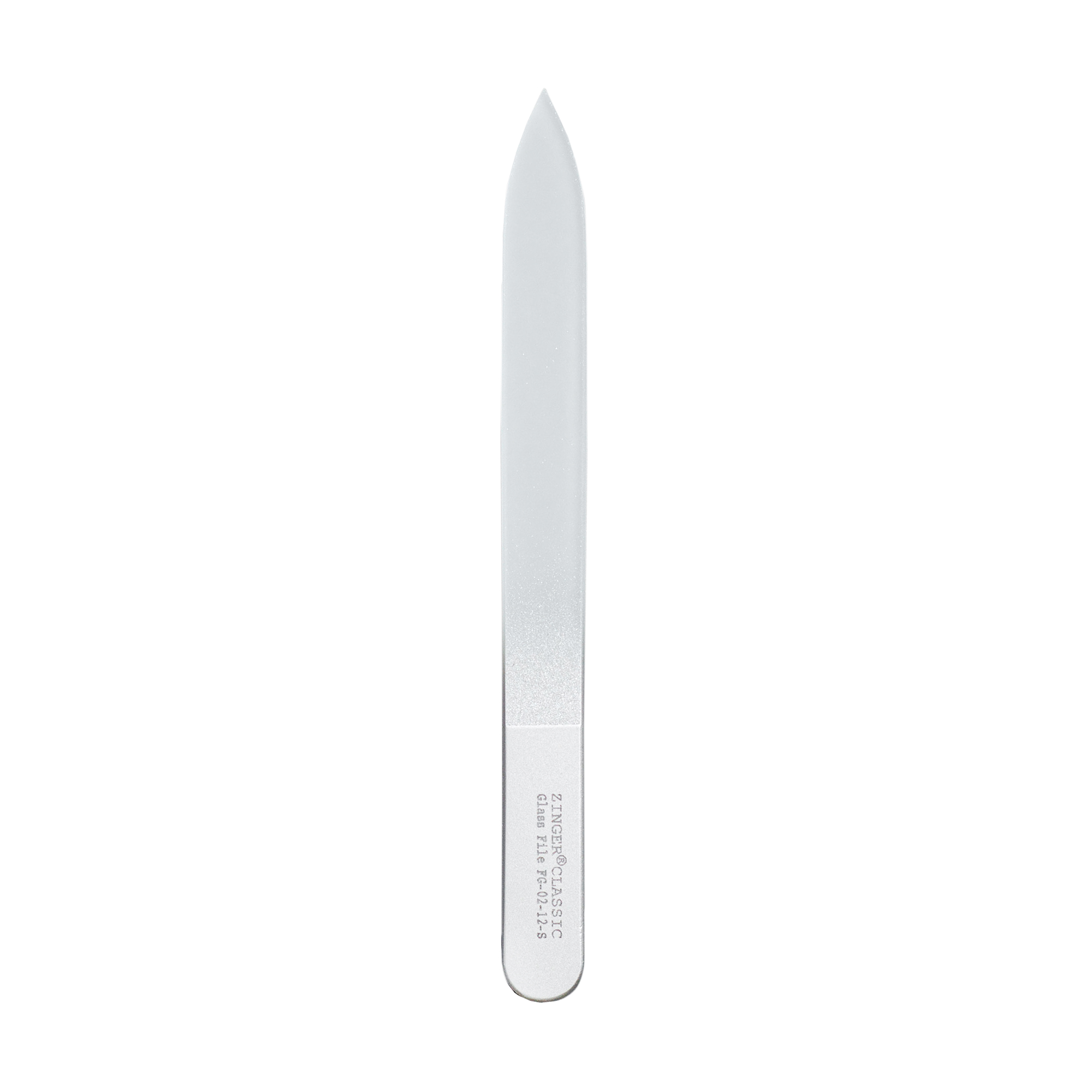

Пилка манікюрна Zinger FG-02-12-SILVER, середня, двостороння, скляна, 120 мм