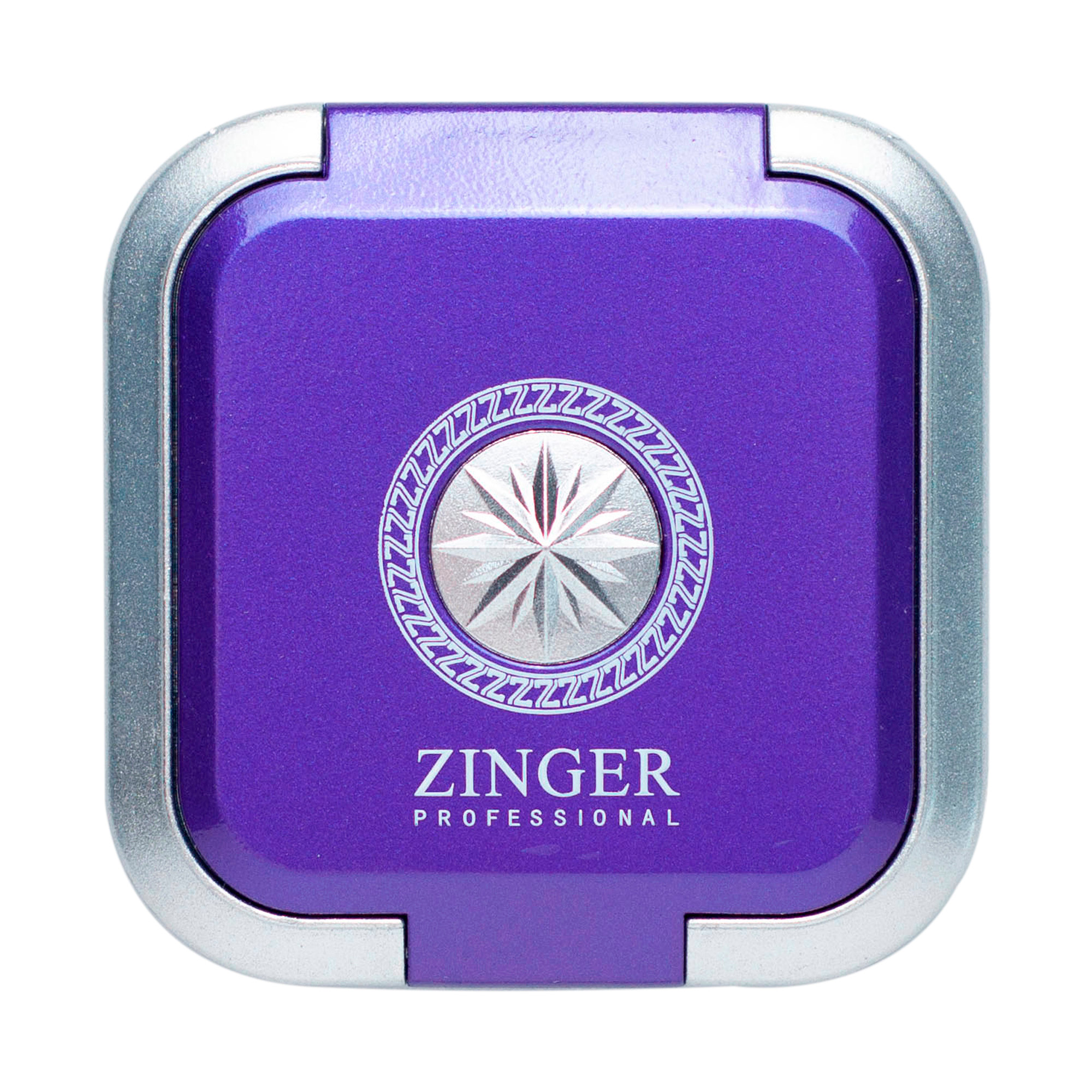 

Люстерко Zinger 3106-2, двостороннє, компактне, квадратне,серебро-фиолет