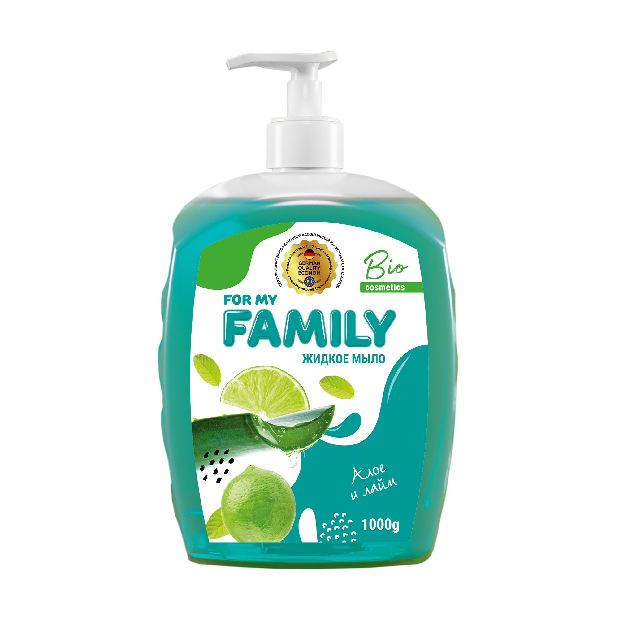 

Рідке мило Family Алоє та лайм, 1 л