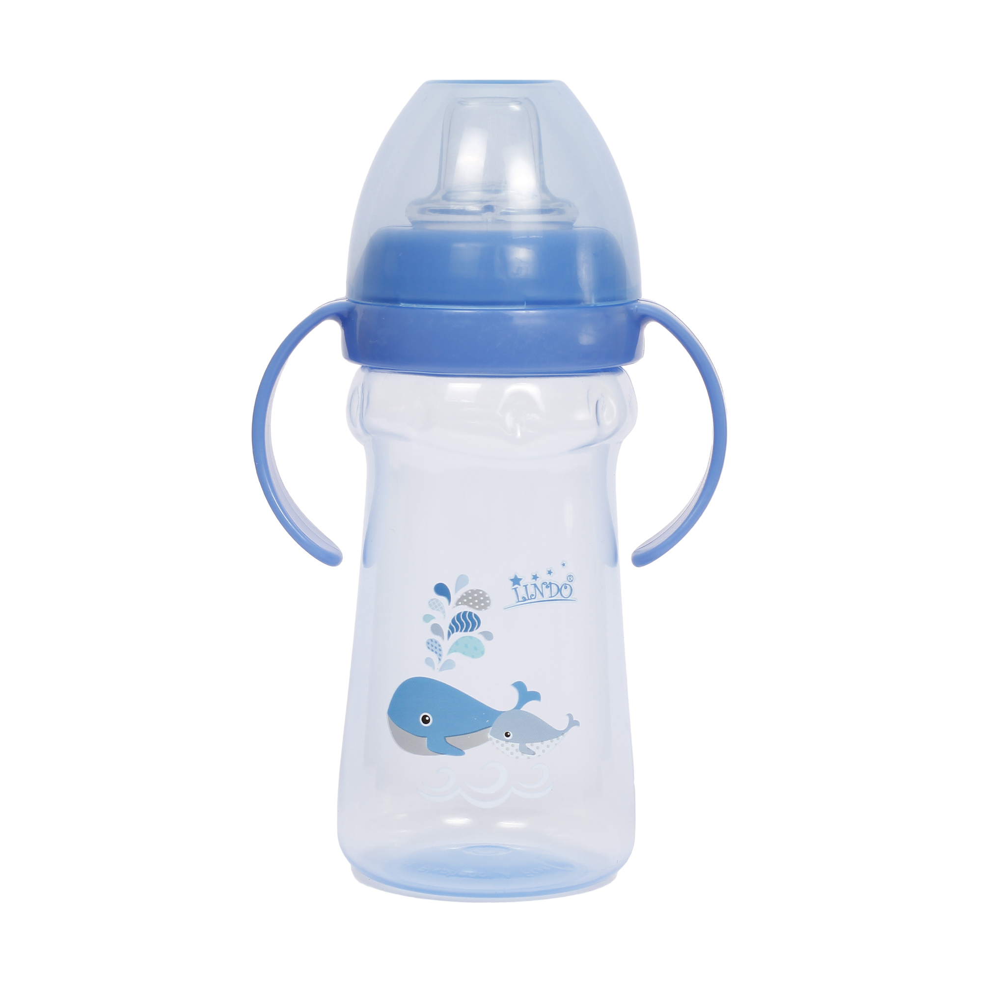 

Уцінка! Поїлка-непроливайка Lindo LI 114 Cool з силіконовим носиком, блакитна, 300 мл