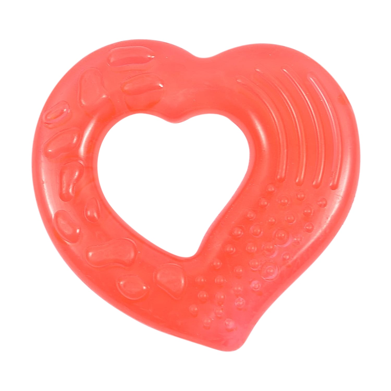 

Силіконовий прорізувач для зубів Lindo Червоне серце, від 3 місяців (LI 307)