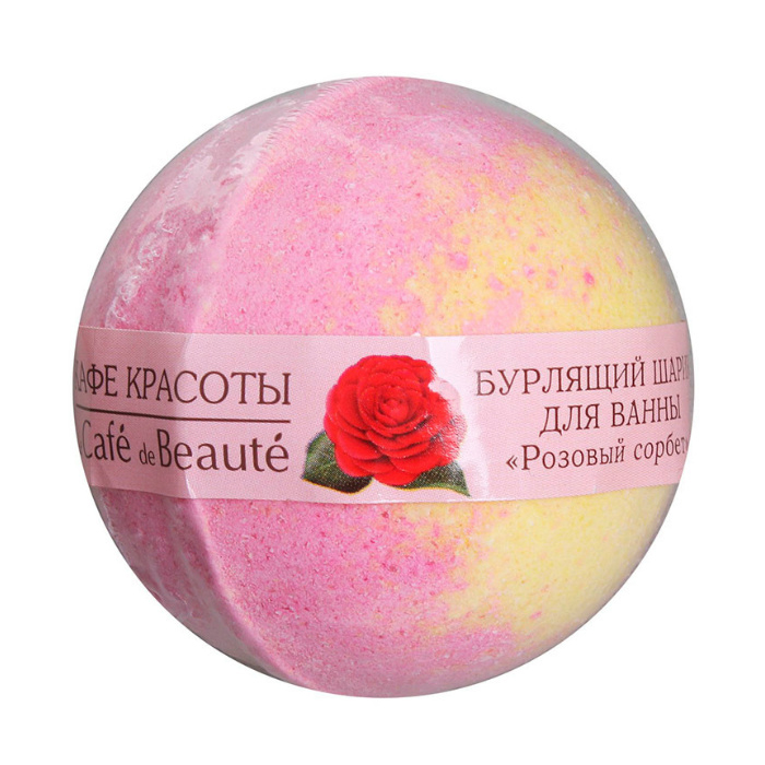 

Вируюча куля для ванни Кафе Красоты Рожевий сорбет, 120 г