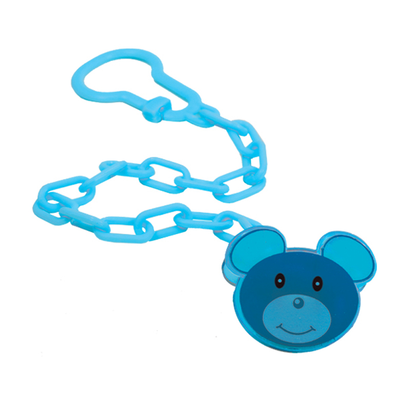 

Ланцюжок для пустушки Lindo Pk 221 на кліпсі блакитне мишеня