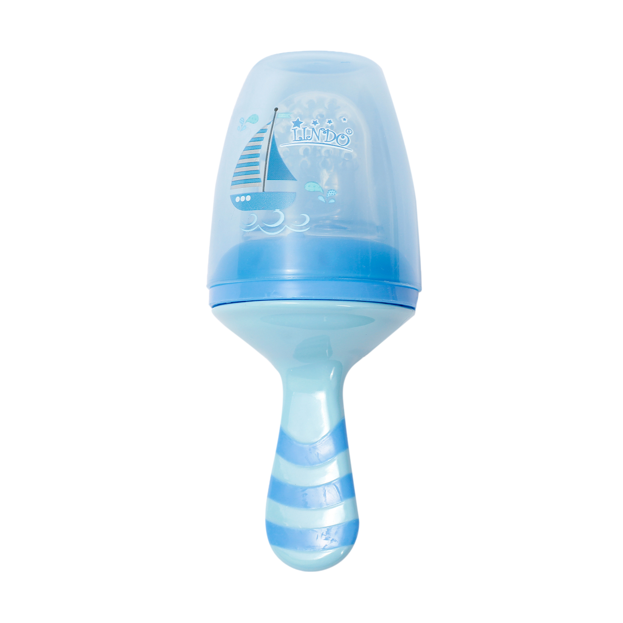 

Ніблер силіконовий Lindo А 60 з ковпачком, блакитний, від 6 місяців