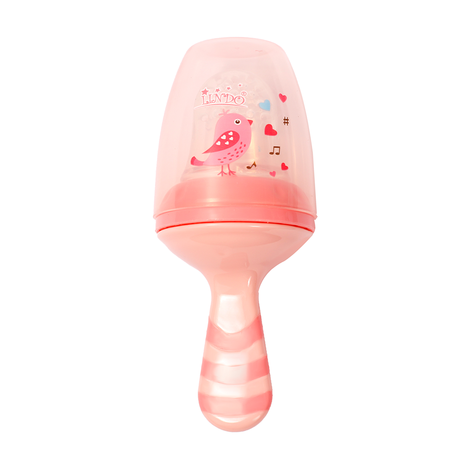 

Ніблер силіконовий Lindo А 60 з ковпачком, рожевий, від 6 місяців