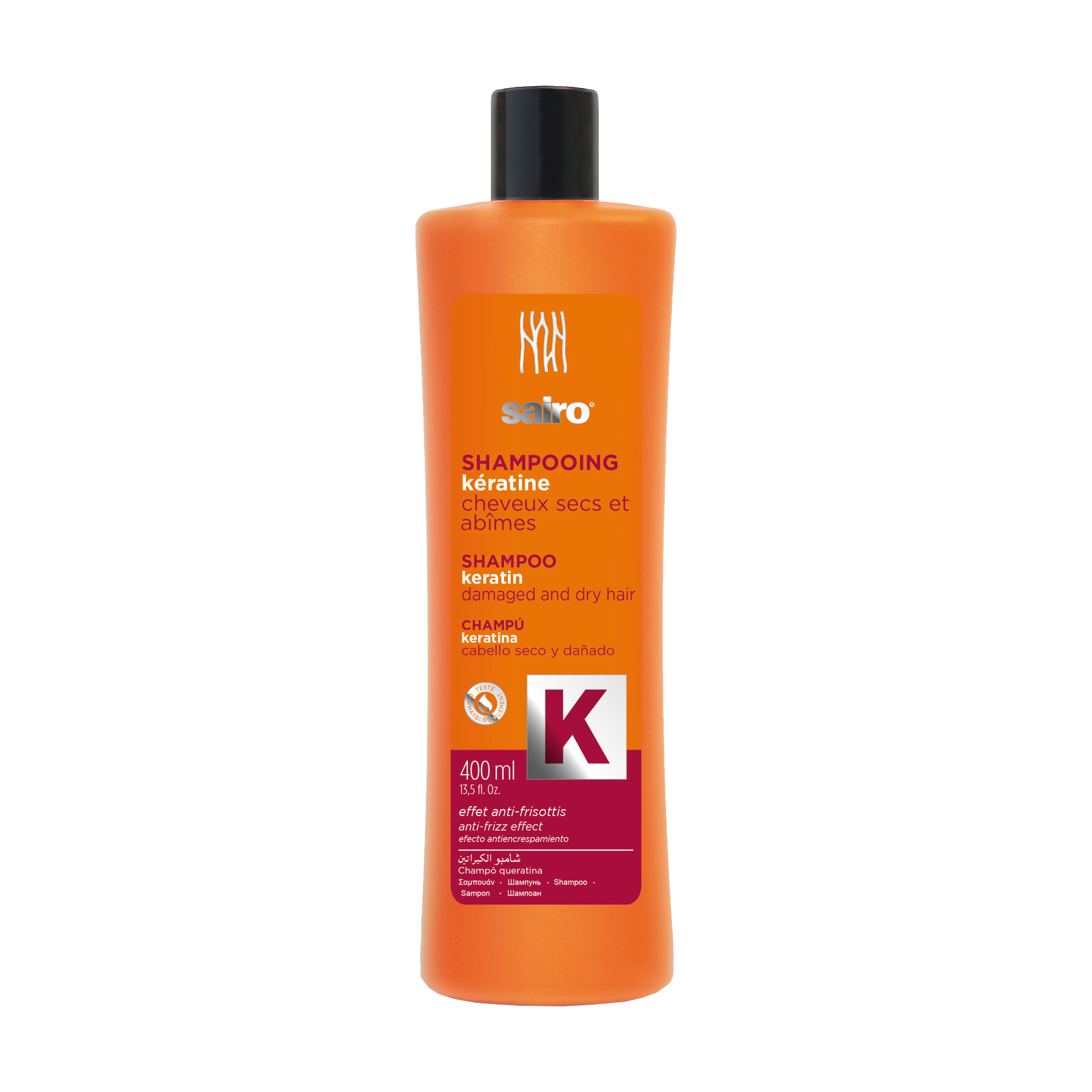 

Шампунь для пошкодженого та сухого волосся Sairo Keratin Shampoo з кератином, 400 мл