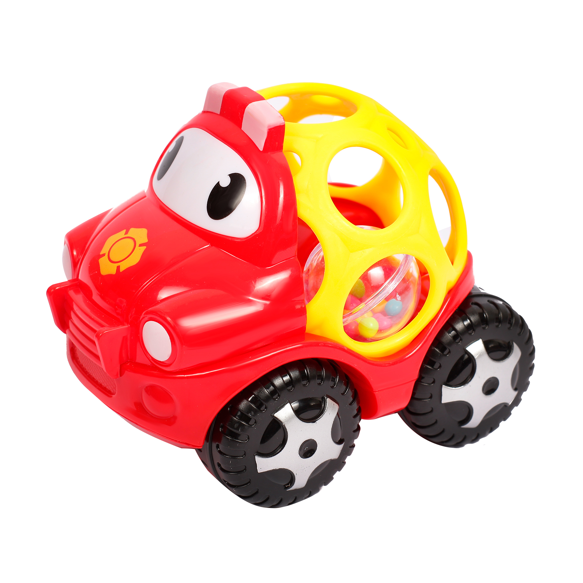 

Іграшка-брязкальце Lindo Машинка червона, від 6 місяців (Б 343)