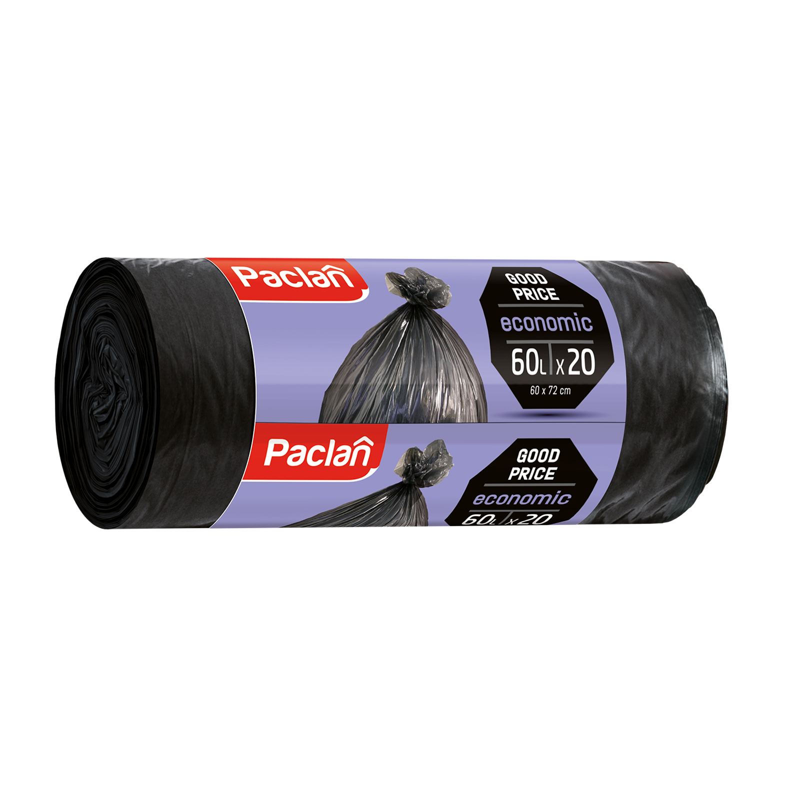 

Пакети для сміття Paclan Еconomic 60 л, 20 шт