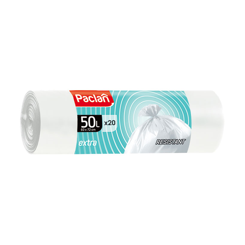 

Пакети для сміття Paclan Extra 50 л, 20 шт