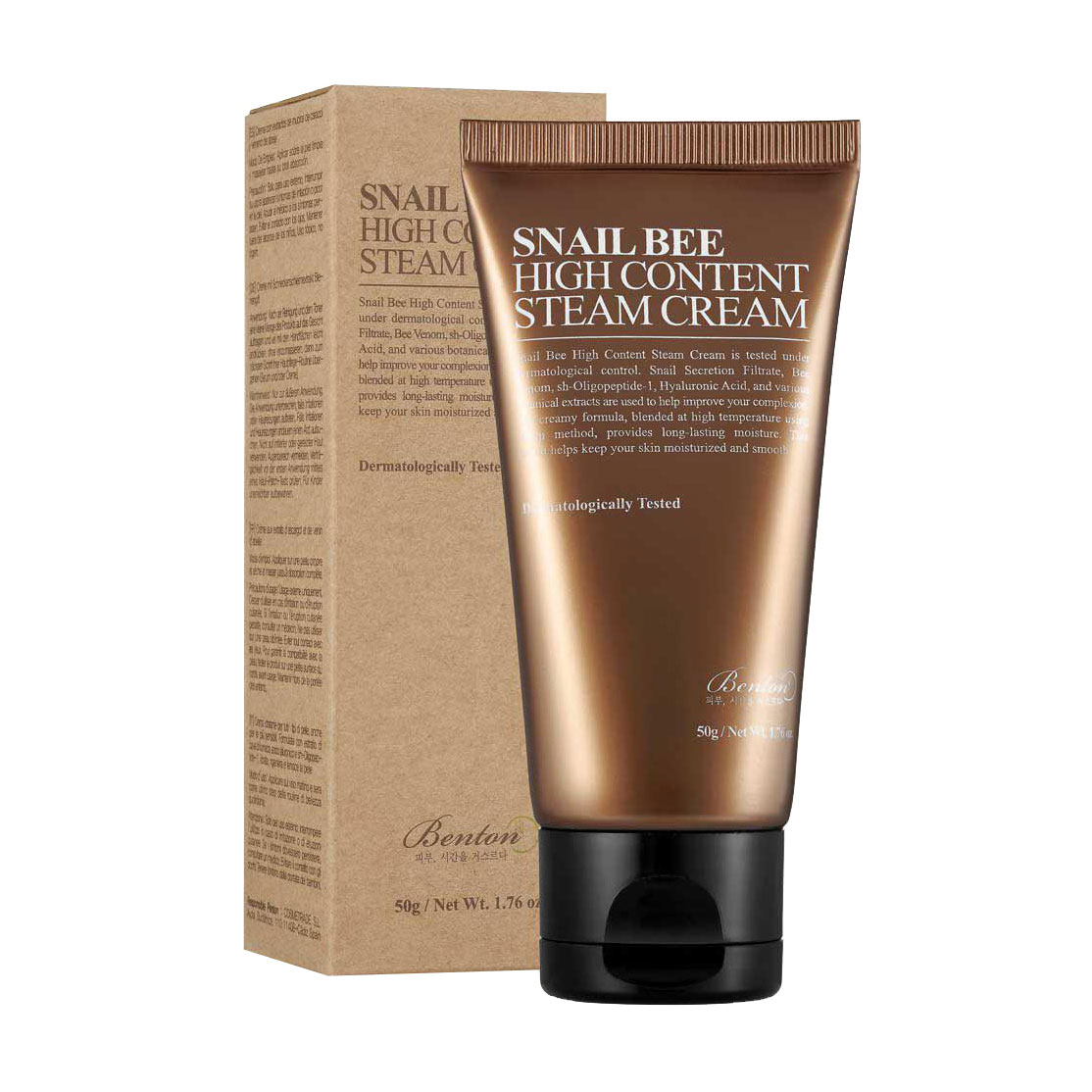 

Уцінка! Крем для обличчя Benton Snail Bee High Content Steam Cream із муцином равлика і бджолиною отрутою, 50 мл