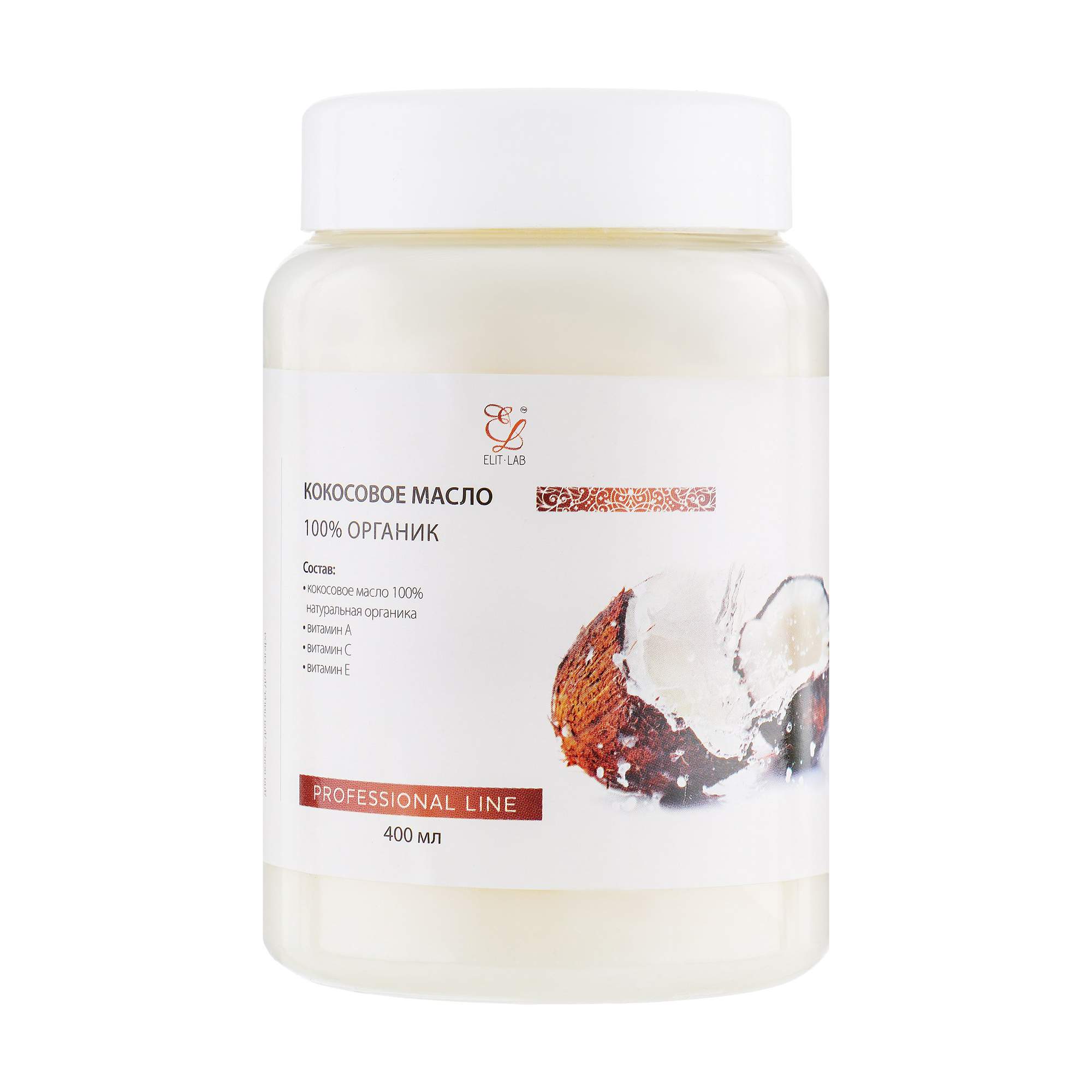 

Кокосове масло Elit- lab Professional Line 100% органік, 400 мл