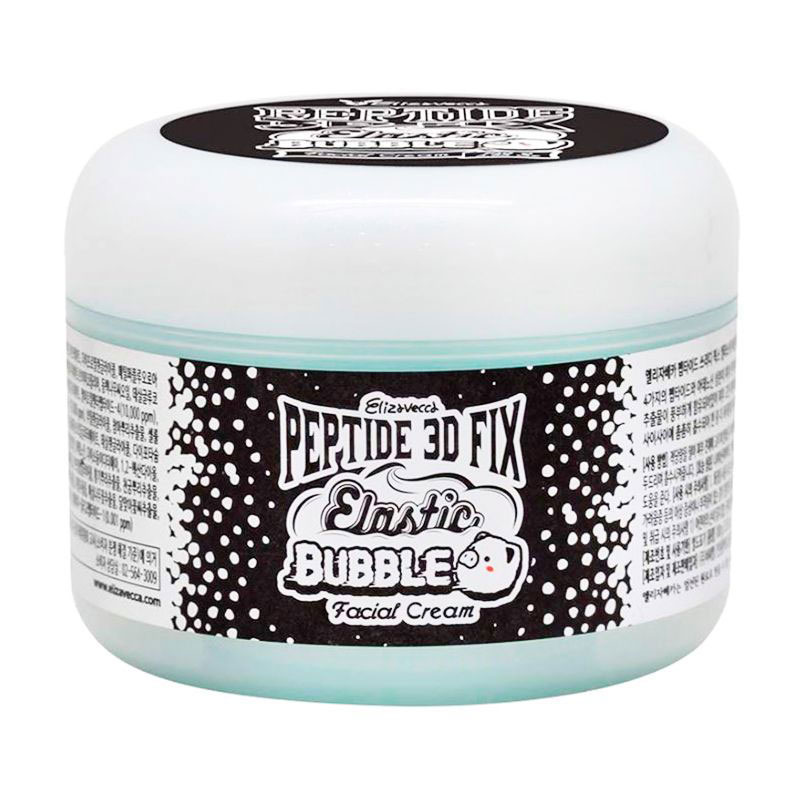 

Уцінка! Омолоджувальний бульбашковий крем для обличчя Elizavecca Peptide 3D Fix Elastic Bubble Facial Cream, 100 г