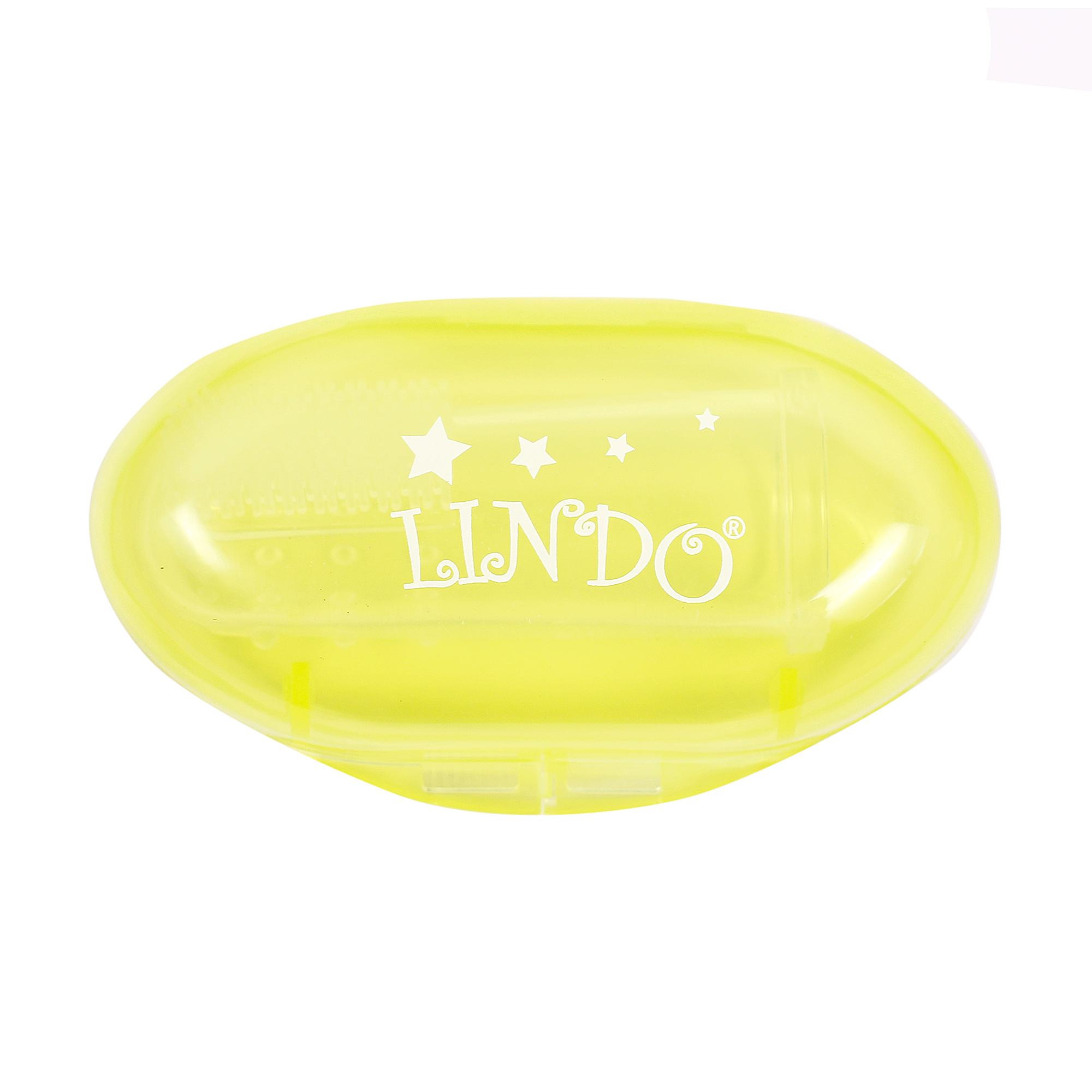 

Дитяча зубна щітка для зубів Lindo Pk 073 в футлярі, зелений