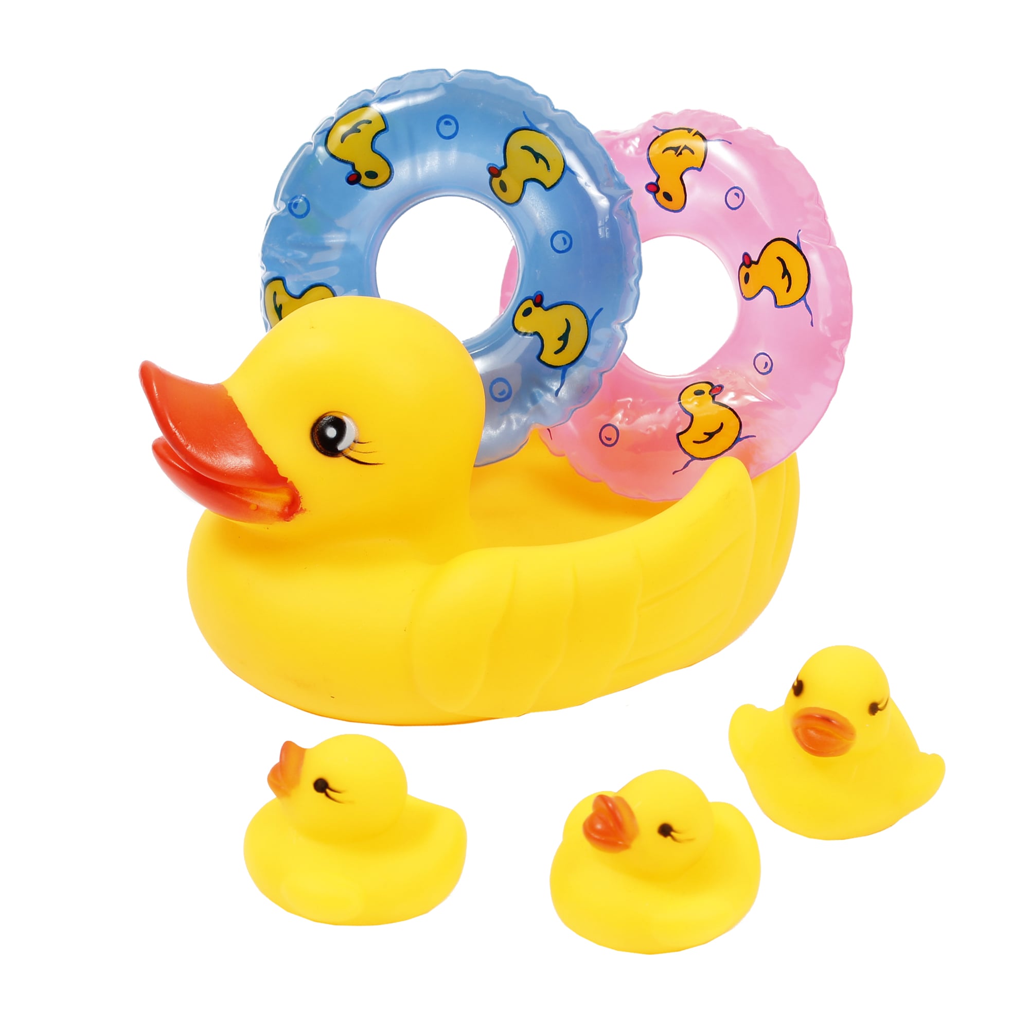 

Дитяча гумова іграшка Lindo Р 261 Каченя-рятувальник, від 9 місяців