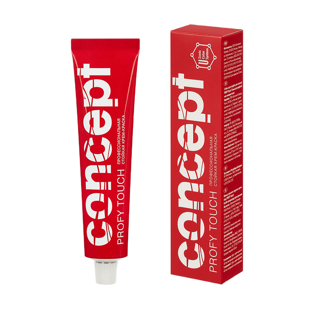 

Стійка крем-фарба для волосся Сoncept Profy Touch Permanent Color Cream 1.1 Індиго, 60 мл