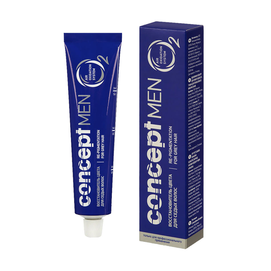 

Засіб для відновлення кольору сивого волосся Concept Men Re-Pigmentation for Grey Hair для попелясто-русявого волосся, 60 мл