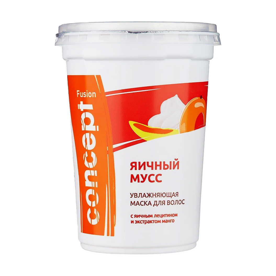 

Зволожувальна маска для волосся Concept Fusion Яєчний мус з яєчним лецитином та екстрактом манго, 450 мл