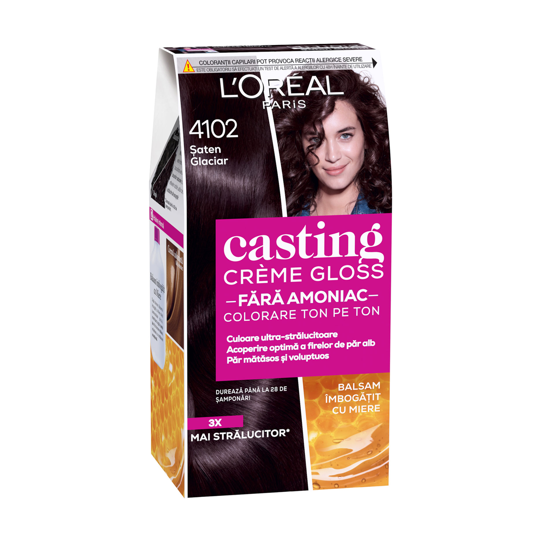 

Уцінка! Безаміачна фарба для волосся L'Oreal Paris Casting Creme Gloss 4102 Холодний каштан, 180 мл