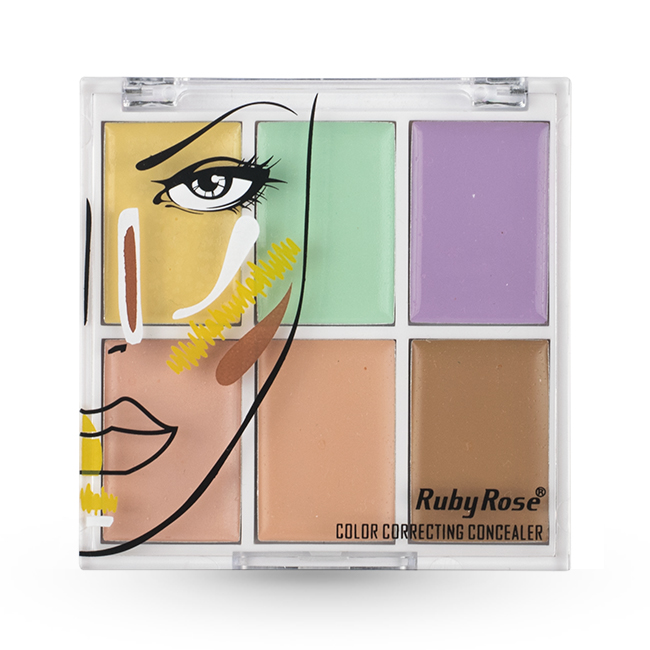 

Палітра консилерів та коректорів для обличчя Ruby Rose Color Correcting Concealer HB-8089, 11.4 г