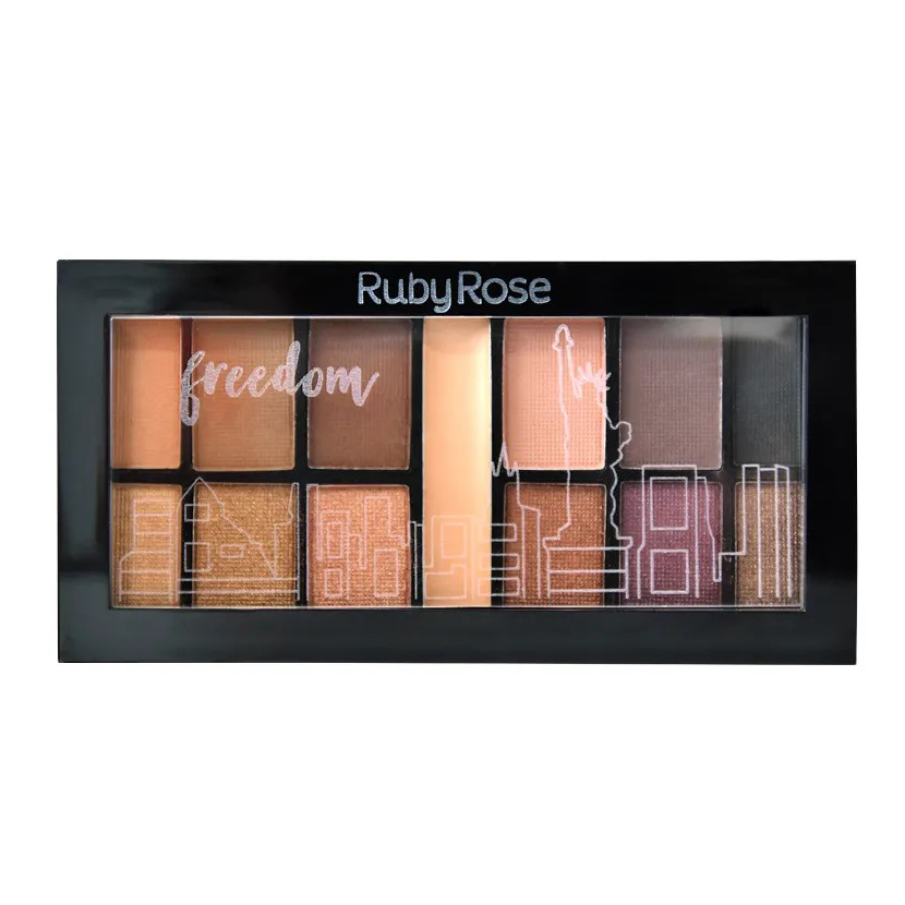 

Палетка тіней для повік з праймером Ruby Rose Mini Kit HB-9985 02 Freedom, 33.3 г