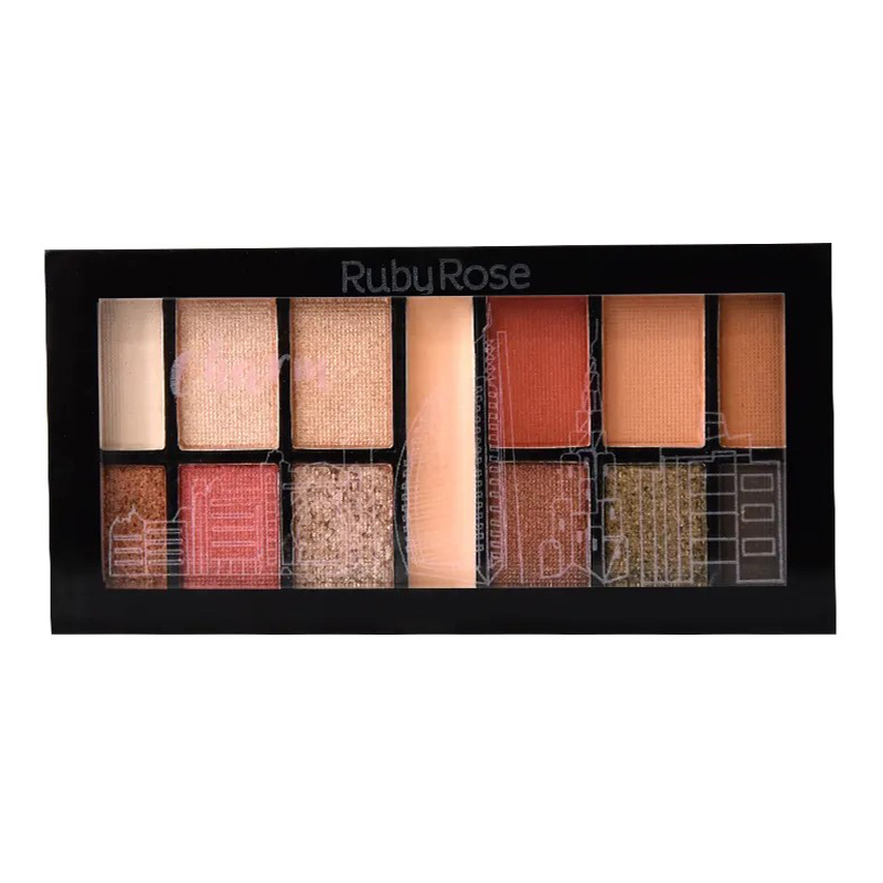 

Палетка тіней для повік з праймером Ruby Rose Mini Kit HB-9985 12 Charm, 33.3 г