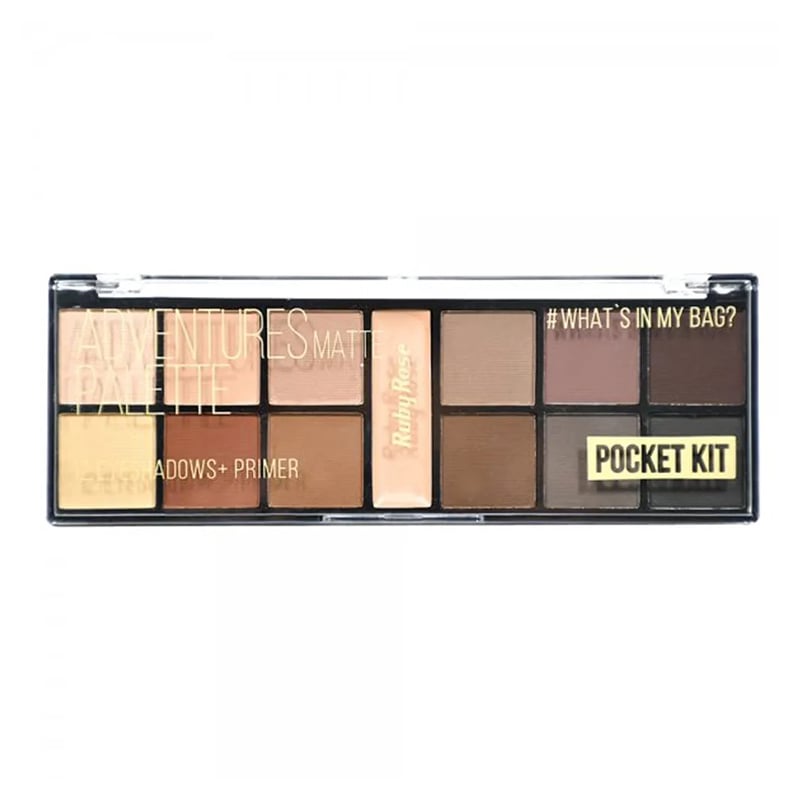 

Палетка тіней для повік з праймером Ruby Rose Pocket Palette Kit HB-9949 Adventures, 14.1 г