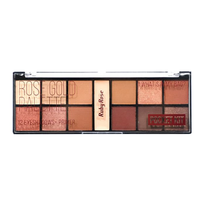 

Палетка тіней для повік з праймером Ruby Rose Pocket Palette Kit HB-9951 Rose Gold, 14.1 г