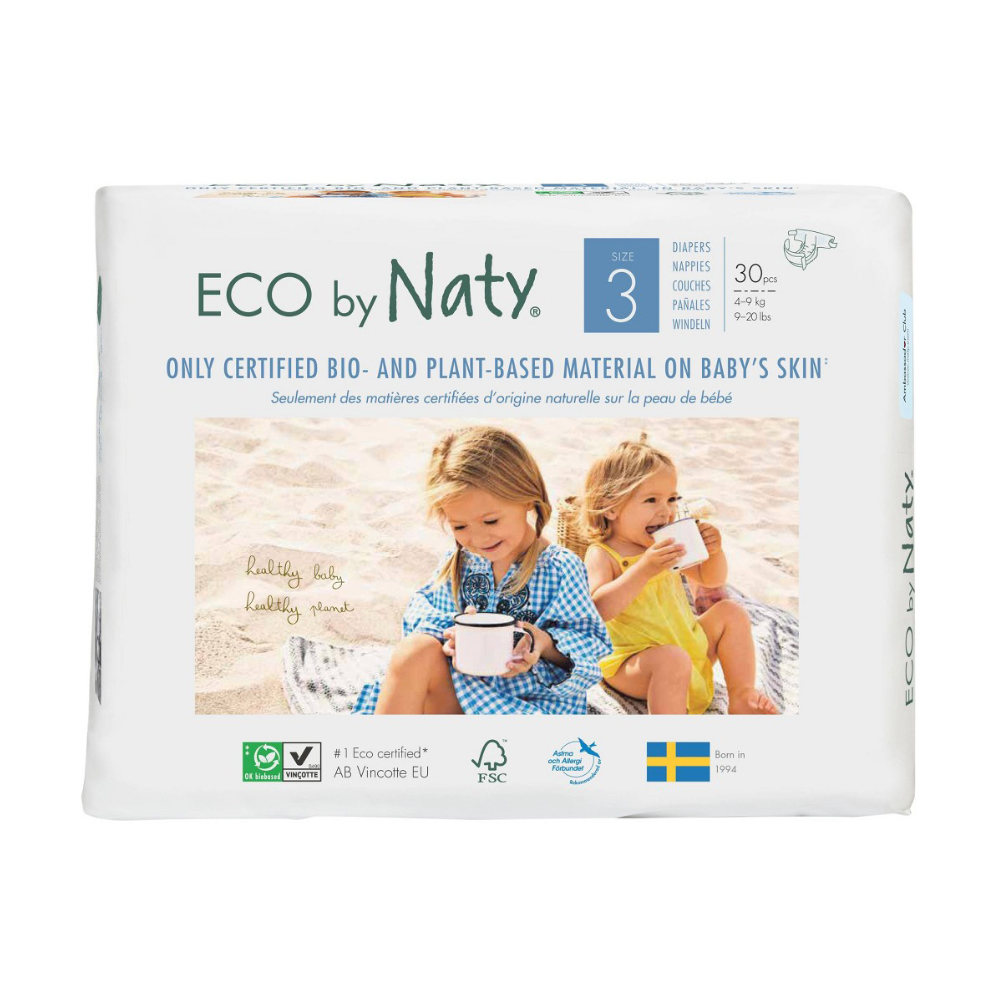 

Підгузки органічні Naty, розмір 3 (4-9 кг), 30 шт