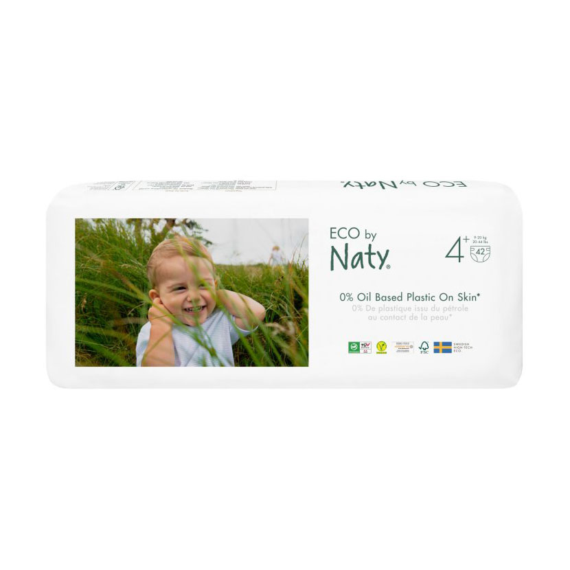 

Підгузки органічні ECO by Naty, розмір 4+ (9-20 кг), 42 шт