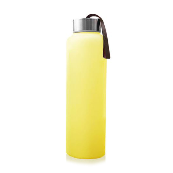 

Дитяча скляна пляшечка Everyday Baby Silicone Coated 10493 з силіконовим захистом, Bright Yellow, 400 мл