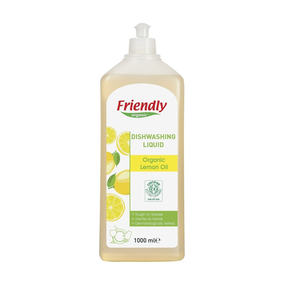 

Уцінка! Органічний засіб для миття посуду Friendly Organic Лимонний сік, 1 л