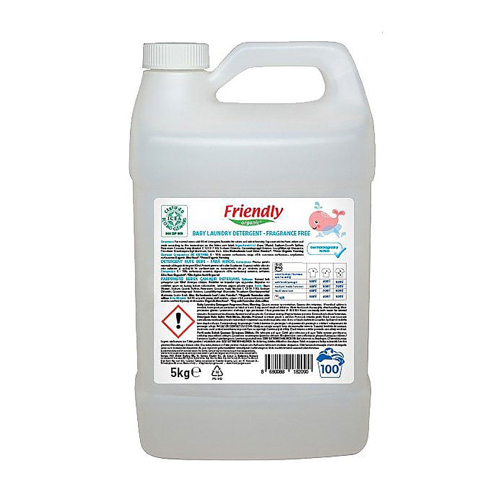 

Уцінка! Органічний засіб для прання дитячої білизни Friendly Organic без запаху, 100 циклів прання, 5 л