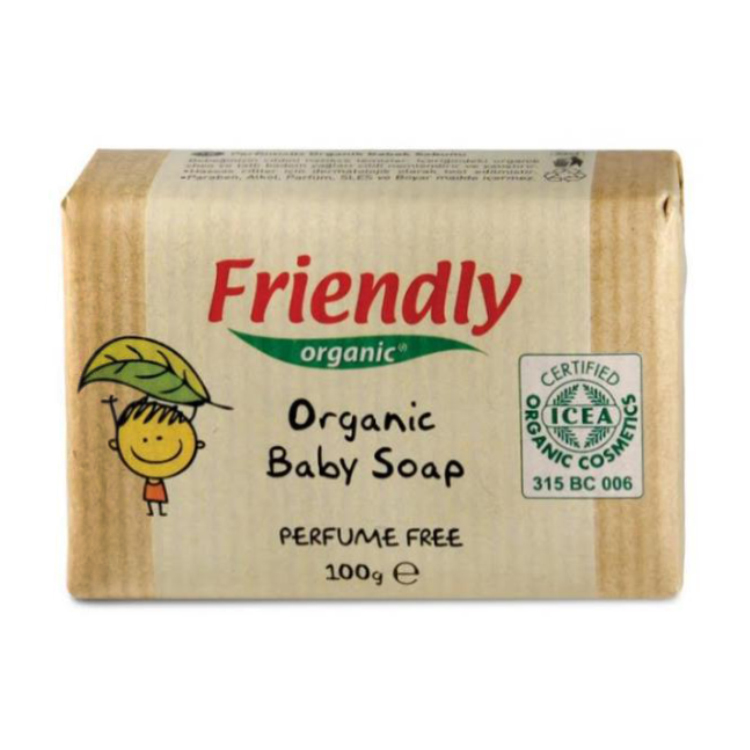 

Уцінка! Дитяче мило Friendly Organic Baby Soap органічне, 100 г