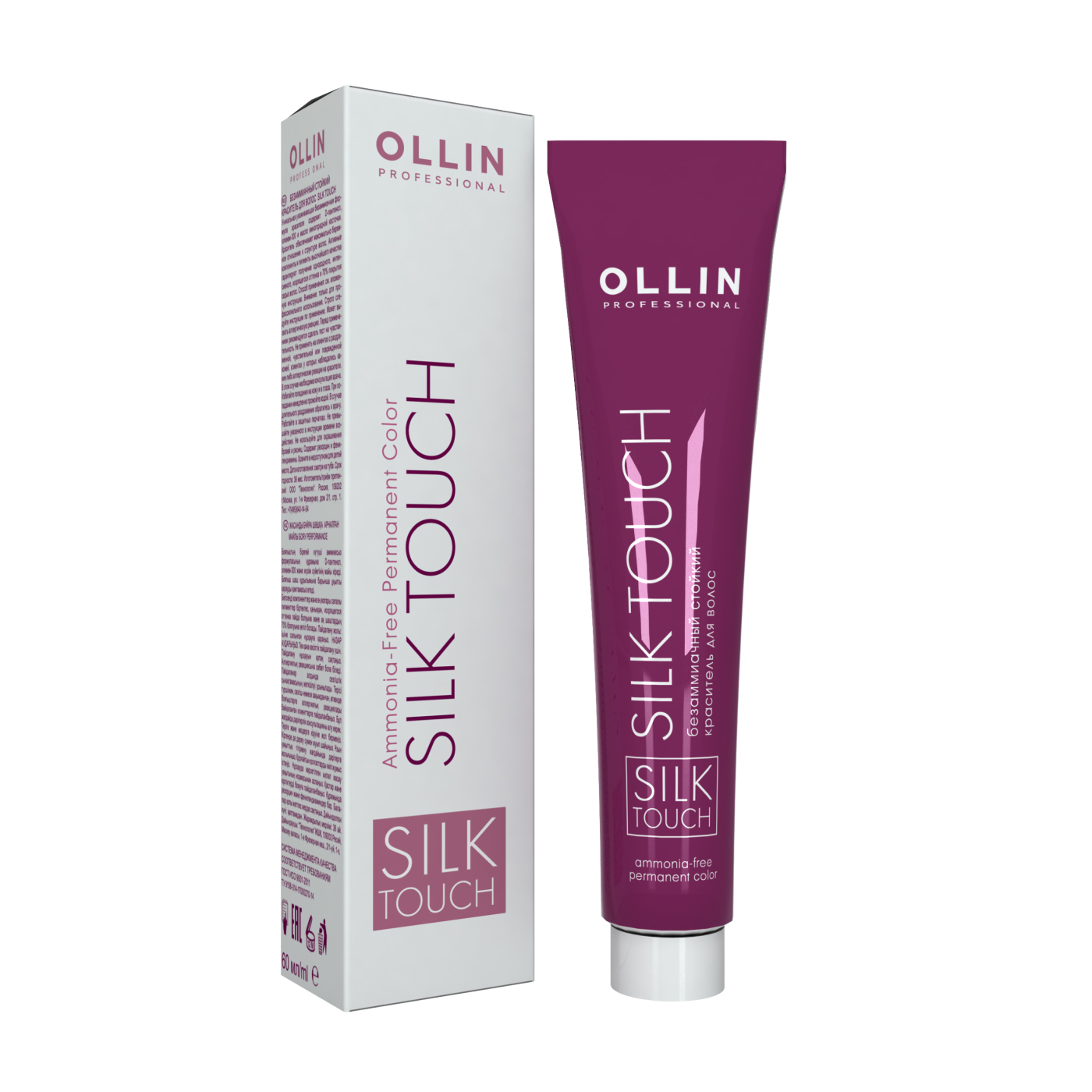 

Безаміачний стійкий барвник для волосся Ollin Professional Silk Touch 0/02 коректор перламутровий, 60 мл
