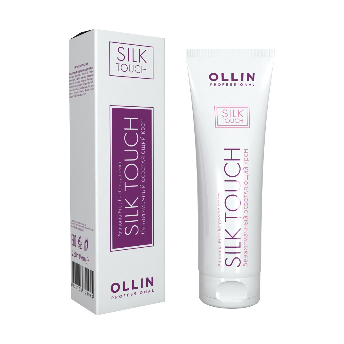 

Безаміачний освітлювальний крем для волосся Ollin Professional Silk Touch, 250 мл
