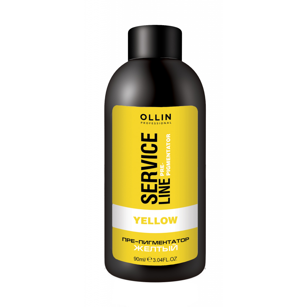 

Флюїд-препігментатор для волосся Ollin Professional Service Line Yellow Fluid Pre-Color жовтий, 90 мл